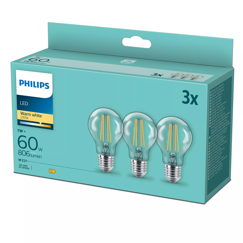 Philips 8718699777777 ampoule LED Blanc chaud 2700 K 7 W E27 E
