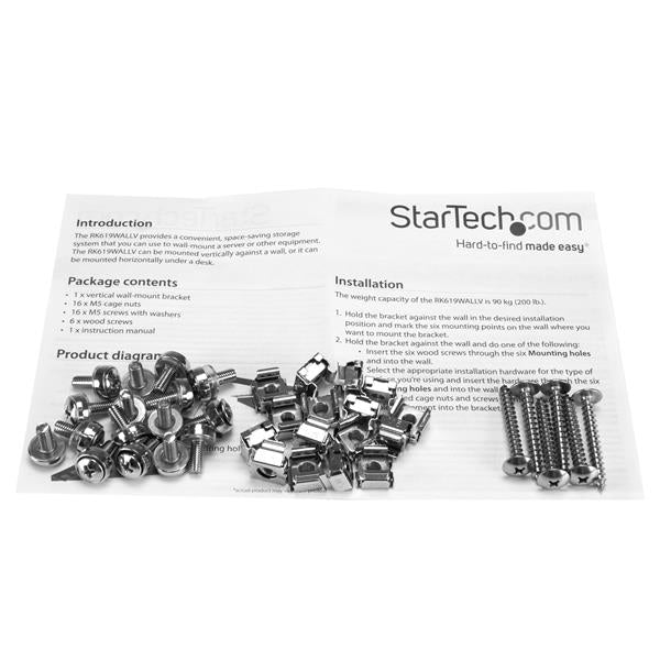 StarTech.com Rack de serveur mural vertical 6U en acier solide