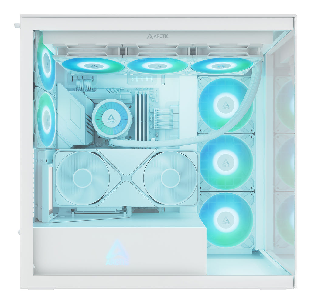 ARCTIC Xtender VG White (Clear Glass) Midi Tower Blanc