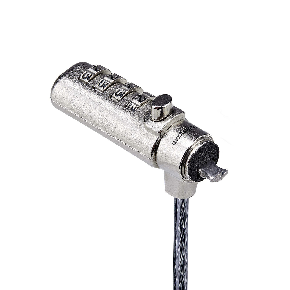 StarTech.com Antivol pour Ordinateur Portable Compatible Slot Noble Wedge, Câble en Acier 1,5m, Combo Lock