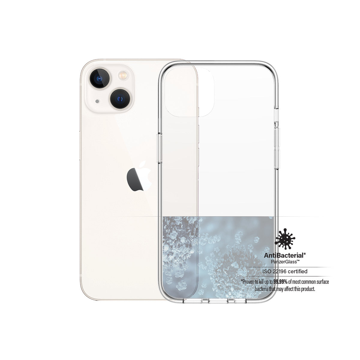 PanzerGlass ClearCase pour iPhone 13, Coque de Protection Transparente 6.1 pouces