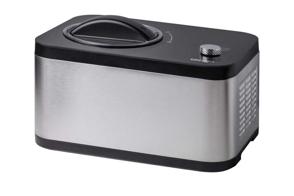Unold 48826 Eismaschine & Joghurtbereiter EVA Kompressor ismaskine 1,5 L 120 W Sort, Rustfrit stål