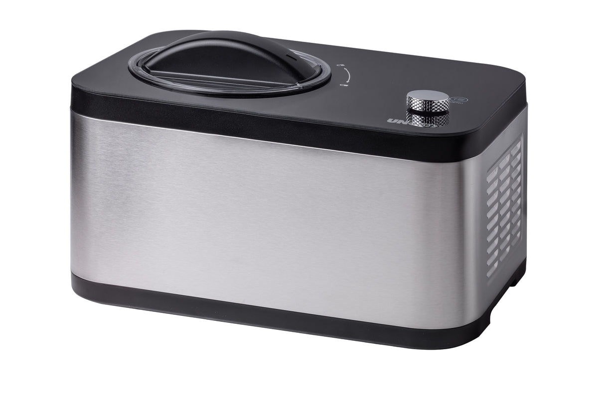 Unold 48826 Eismaschine & Joghurtbereiter EVA Kompressor ismaskine 1,5 L 120 W Sort, Rustfrit stål