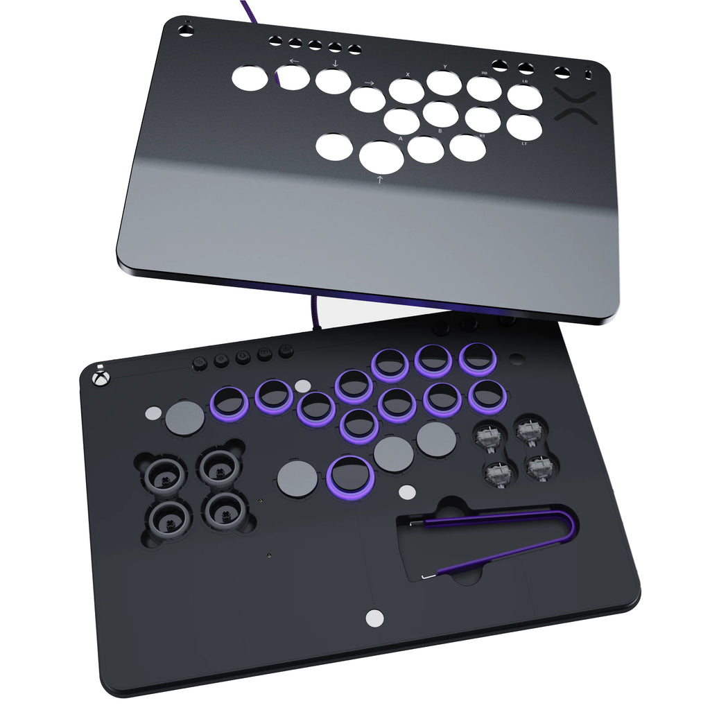 Turtle Beach Victrix Pro KO sans levier Fight stick Gris Édition. Sous licence officielle Xbox avec boutons Cherry MX Sp