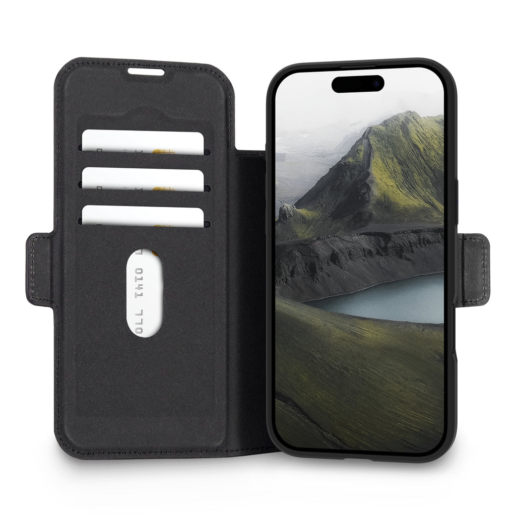 dbramante1928 Oslo Pro MS Coque Folio Porte Carte pour iPhone 17 Air 6.7", Noir