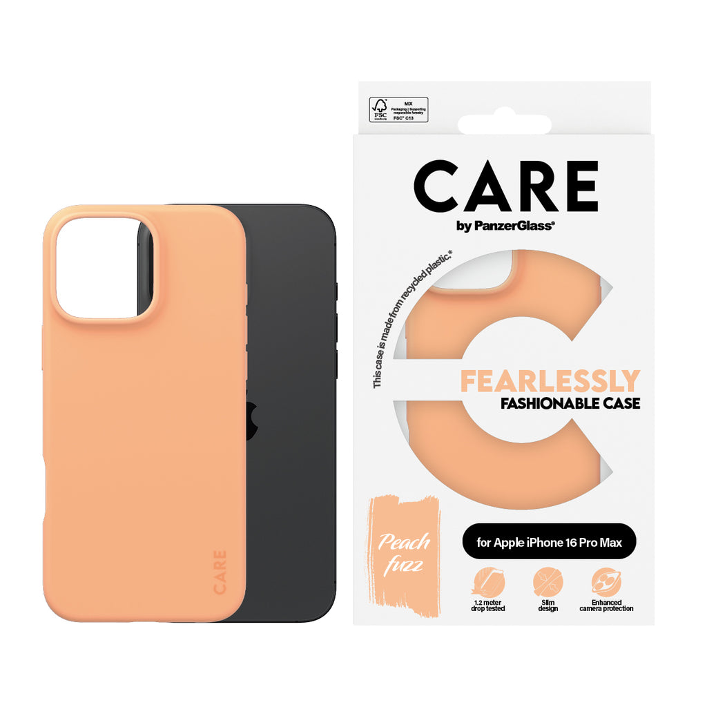 PanzerGlass CARE™ by ® Case Peachy iPhone 16 Pro Max coque de protection pour téléphones portables Housse Rose