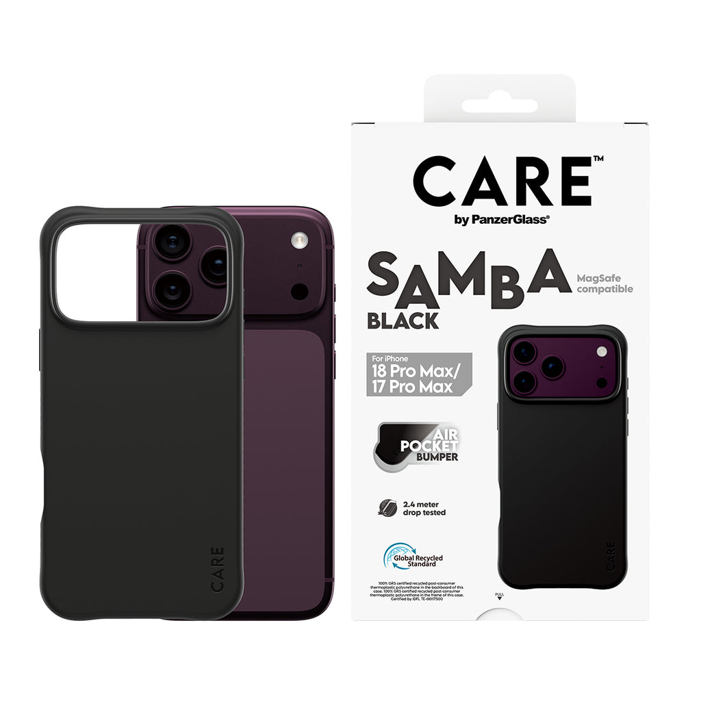 PanzerGlass CARE™ by ® Samba Case Black w. MagSafe iPhone 2026 Pro Max | 17 Pro Max coque de protection pour téléphones 