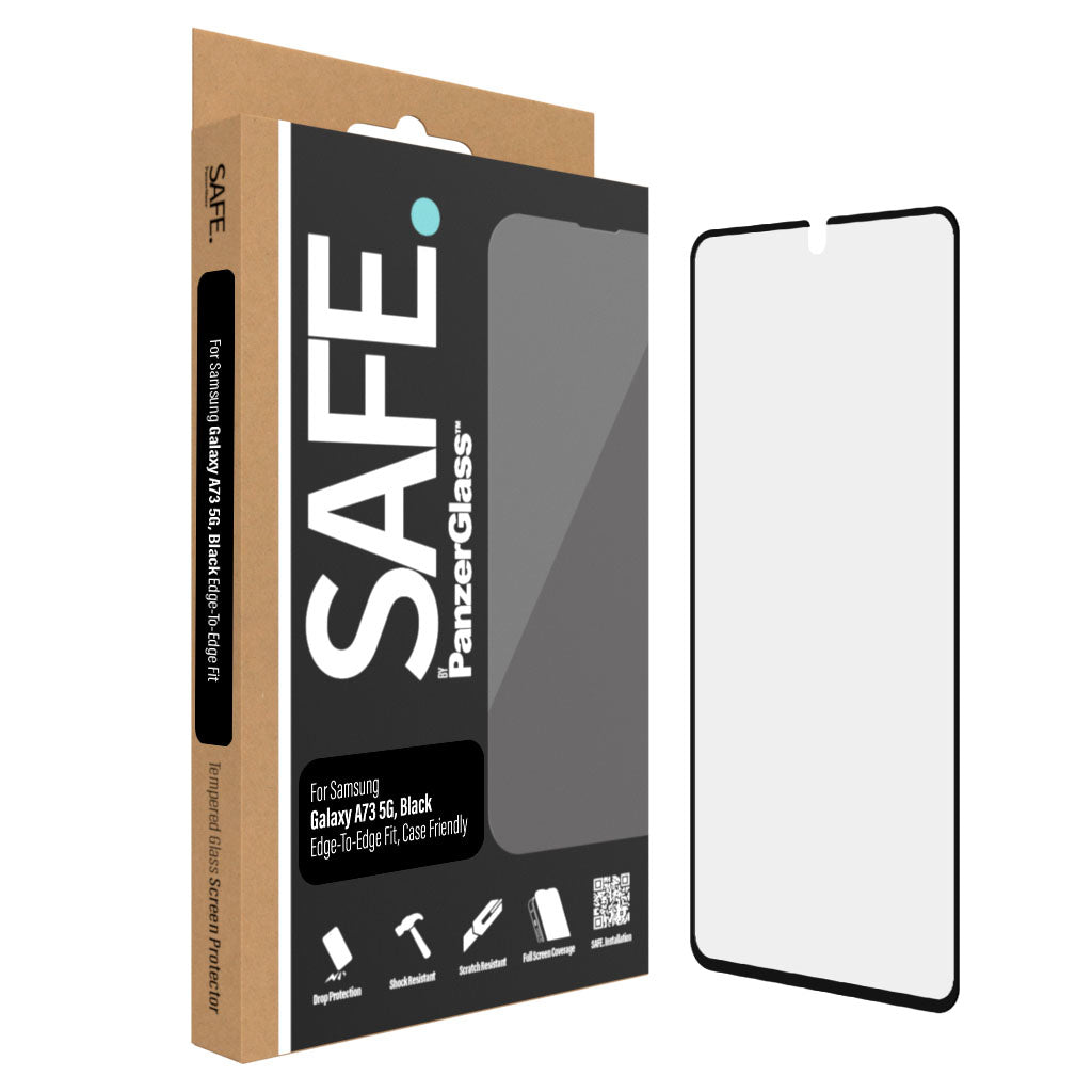 PanzerGlass SAFE Protection d'écran pour Samsung Galaxy A73 5G Case Friendly - Noir (SAFE95108)