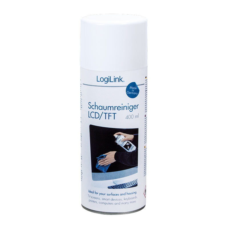 LogiLink RP0012 Kit de Nettoyage pour Ordinateur et Équipements Électroniques, 400 ml
