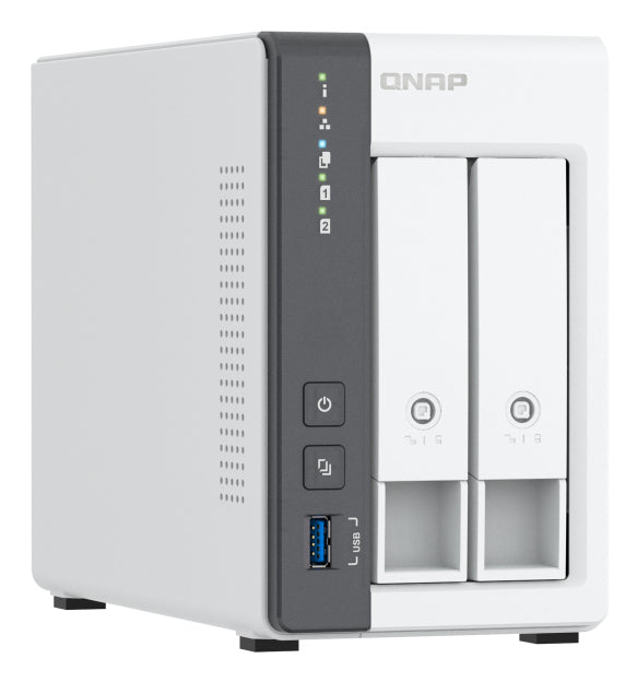 QNAP TS-216G serveur de stockage NAS Tower Cortex-A Cortex-A55 4 Go 0 To Blanc