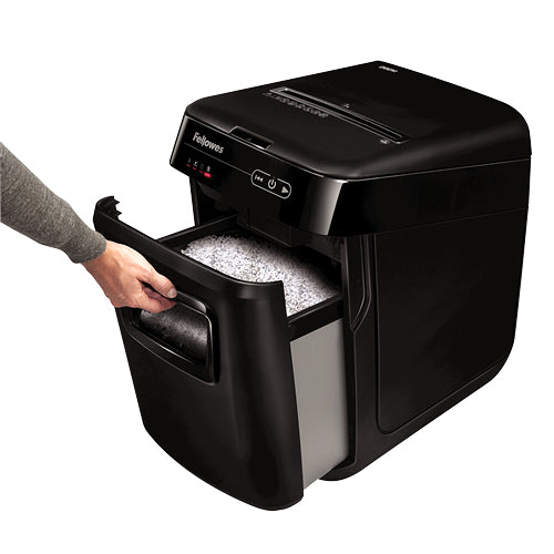 Fellowes AutoMax 200M Destructeur de Papier Micro-Coupe, Noir