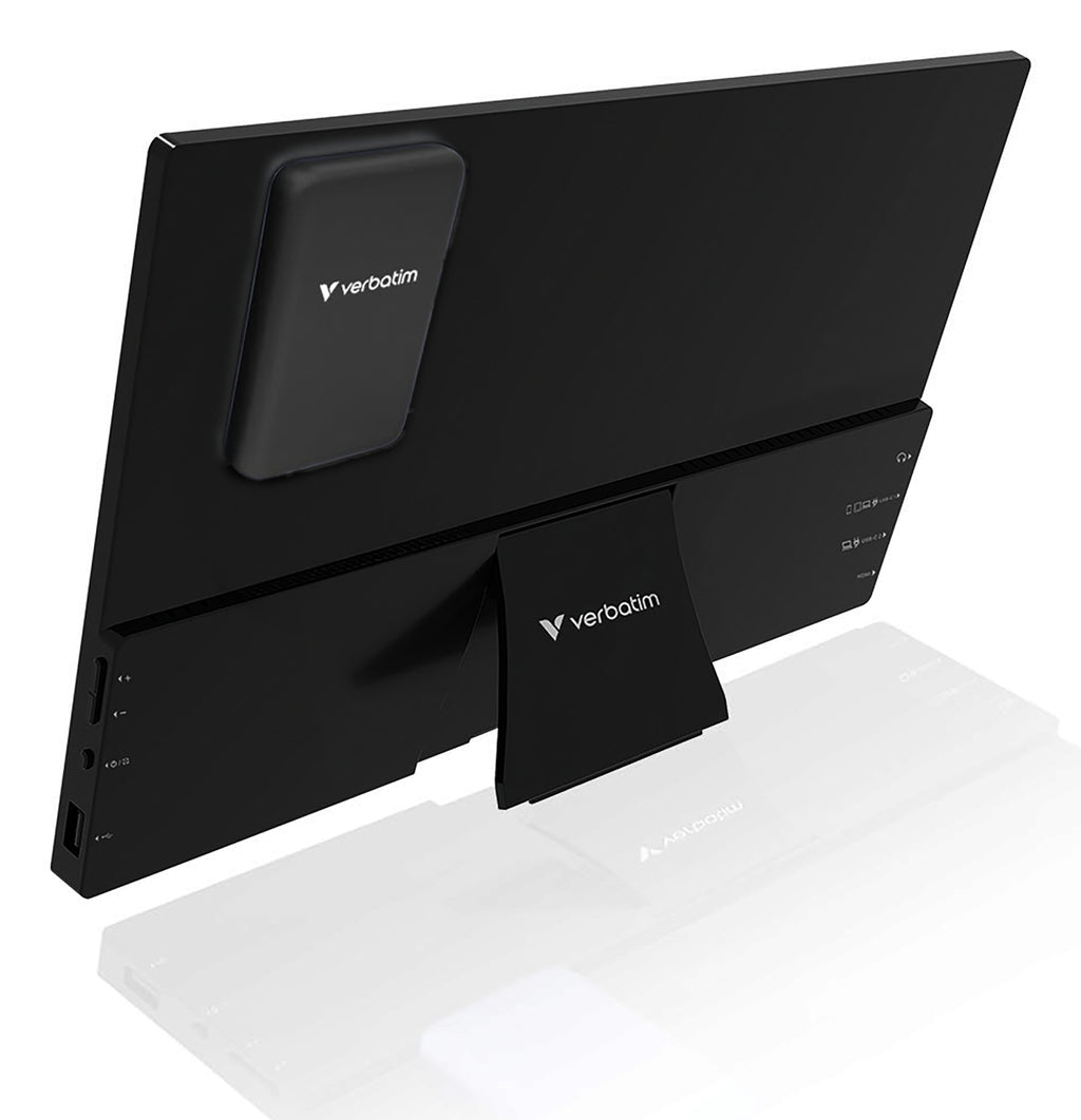 Verbatim 32087 téléviseur et moniteur portables Moniteur portable Noir 33,8 cm (13.3") 1920 x 1200 pixels