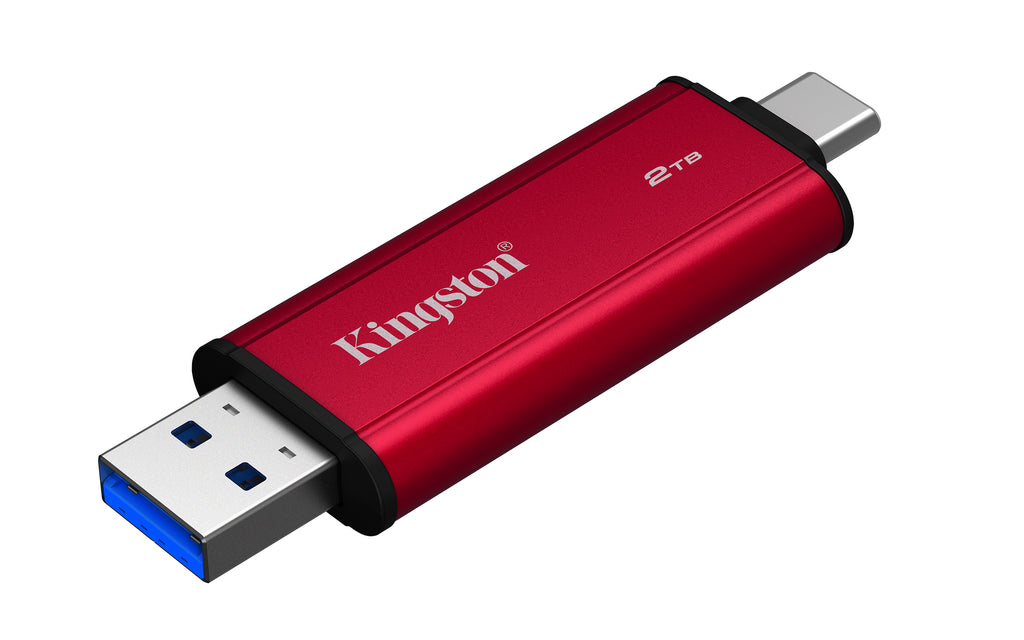 Kingston Technology SSD Portable 2To Dual USB-A/C, jusqu'à 1050 Mo/s, USB 3.2 Gen 2
