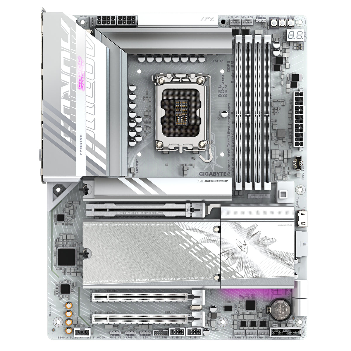 GIGABYTE B860 AORUS ELITE WIFI7 ICE Carte mère - vue 2