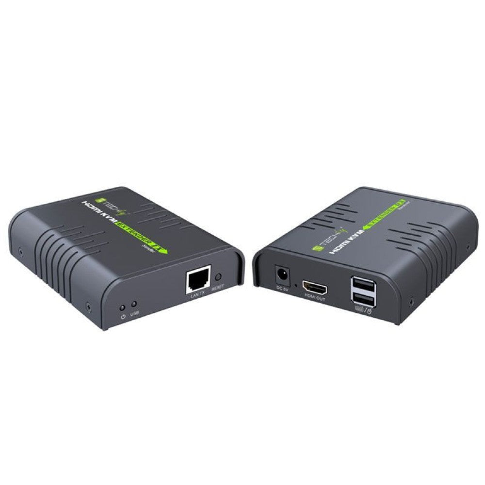 Techly IDATA HDMI-KVM2 extension KVM Émetteur et récepteur