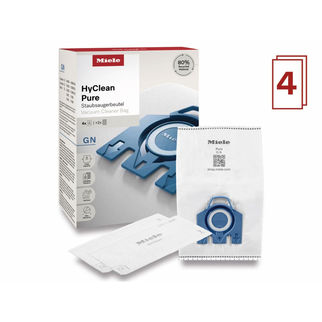 Miele Pack 4 sacs aspirateur HyClean Pure GN Bleu