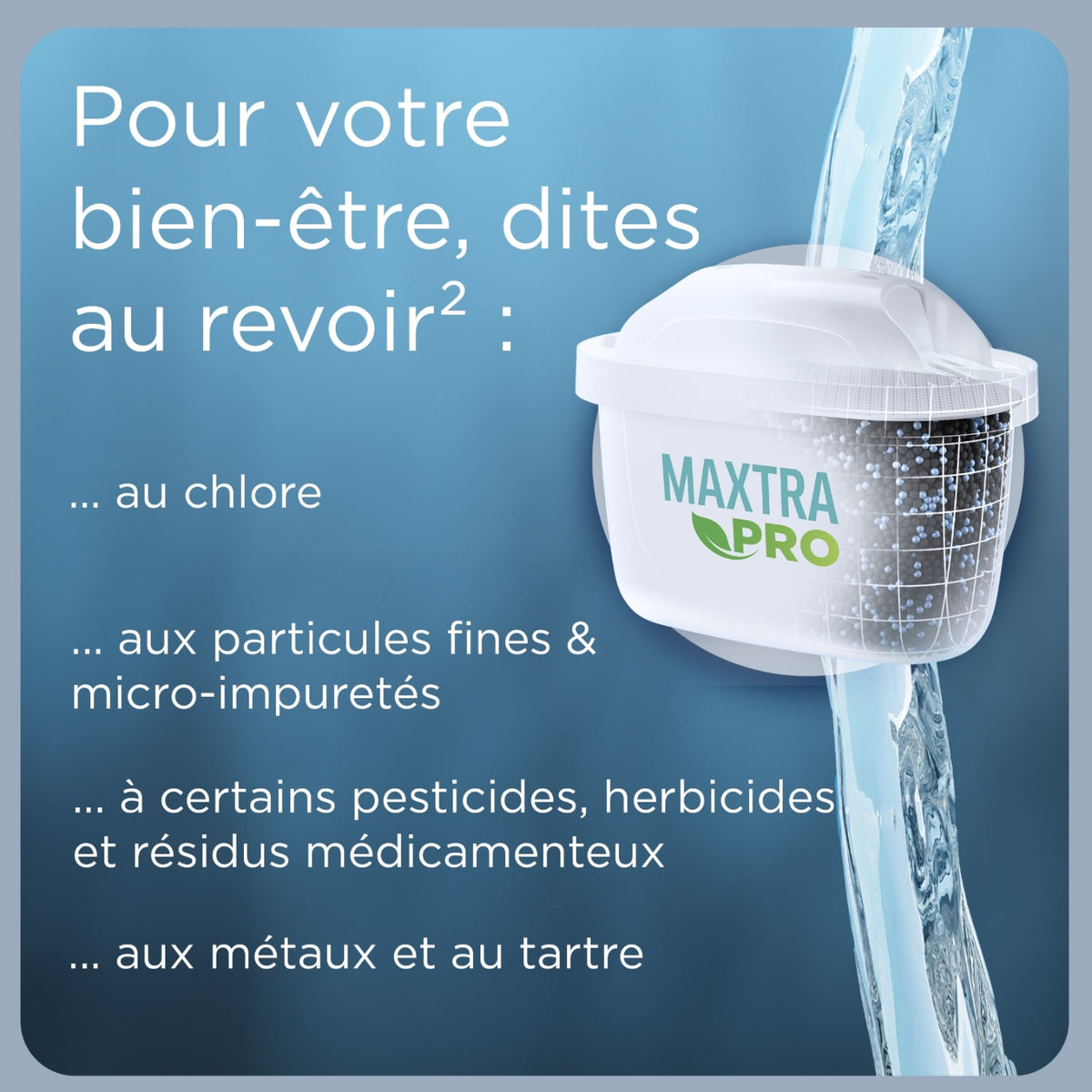 Brita Bri - Carafe style bleu 2M