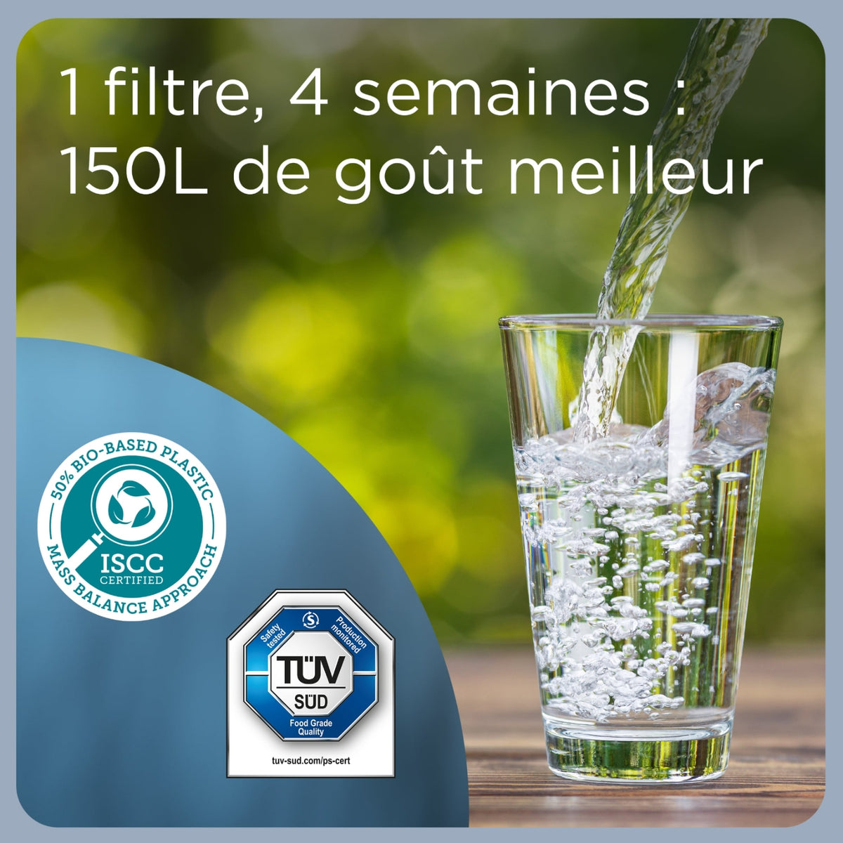 Brita Bri - Carafe style bleu 2M