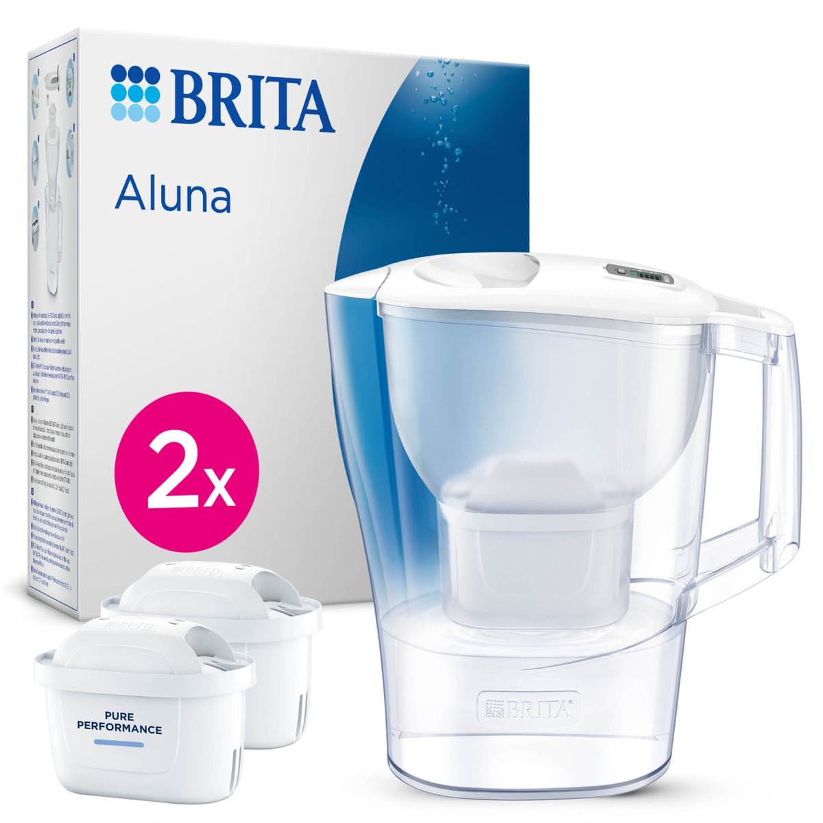 Brita Carafe filtrante Aluna Calendar Blanche