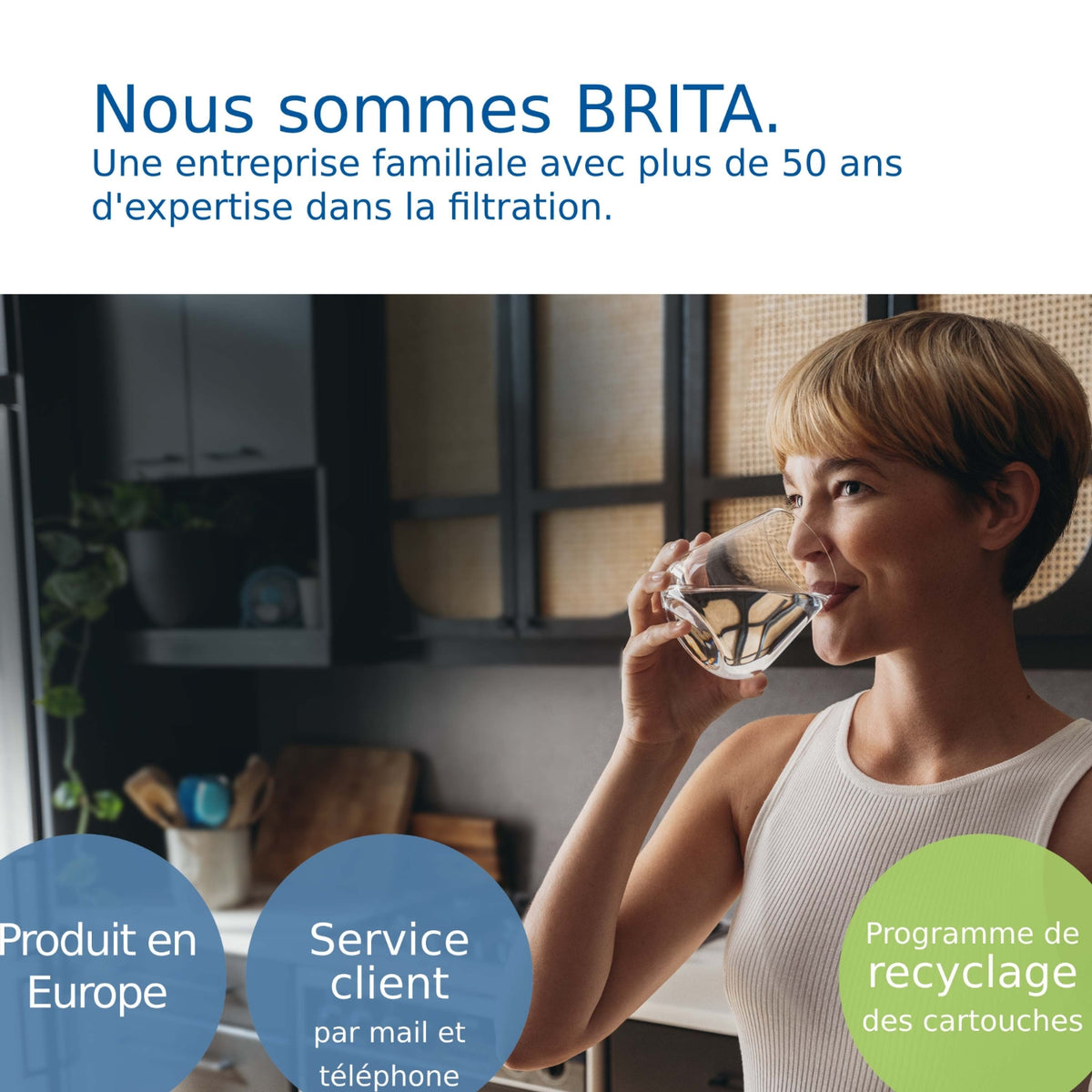 Brita Carafe filtrante Aluna Calendar Blanche