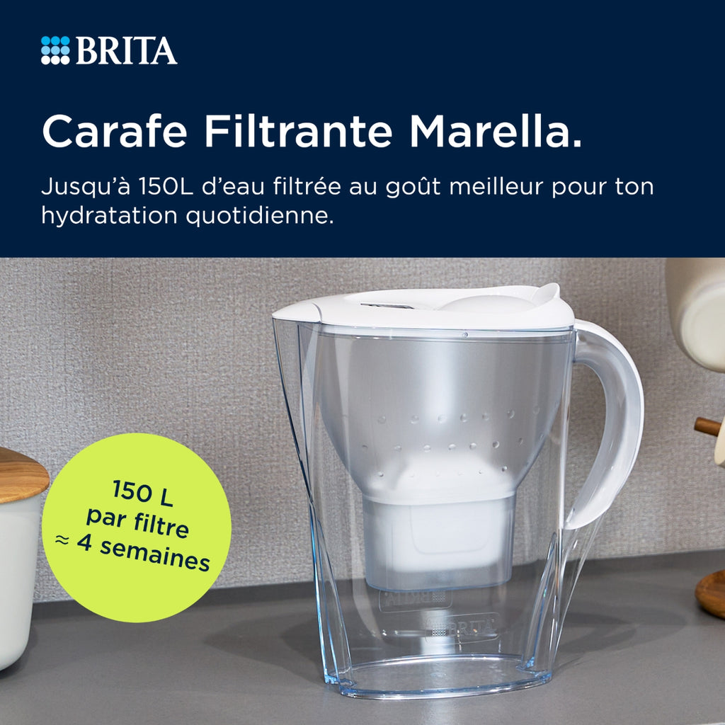 Brita Carafe filtrante Aluna Calendar Blanche