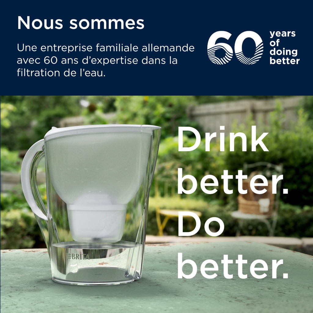 Brita Carafe filtrante Aluna Calendar Blanche