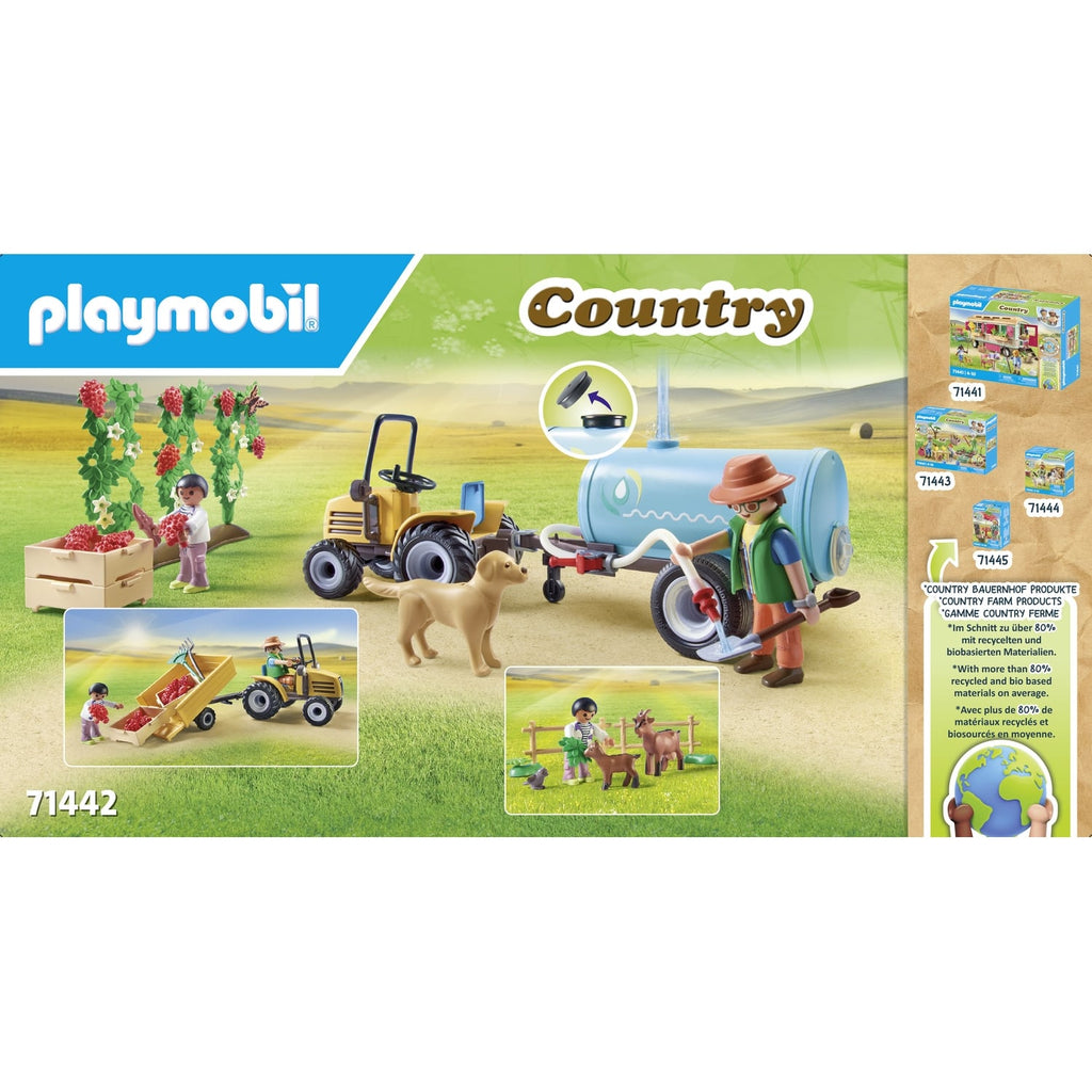 Playmobil Fermier avec tracteur et citerne 71442