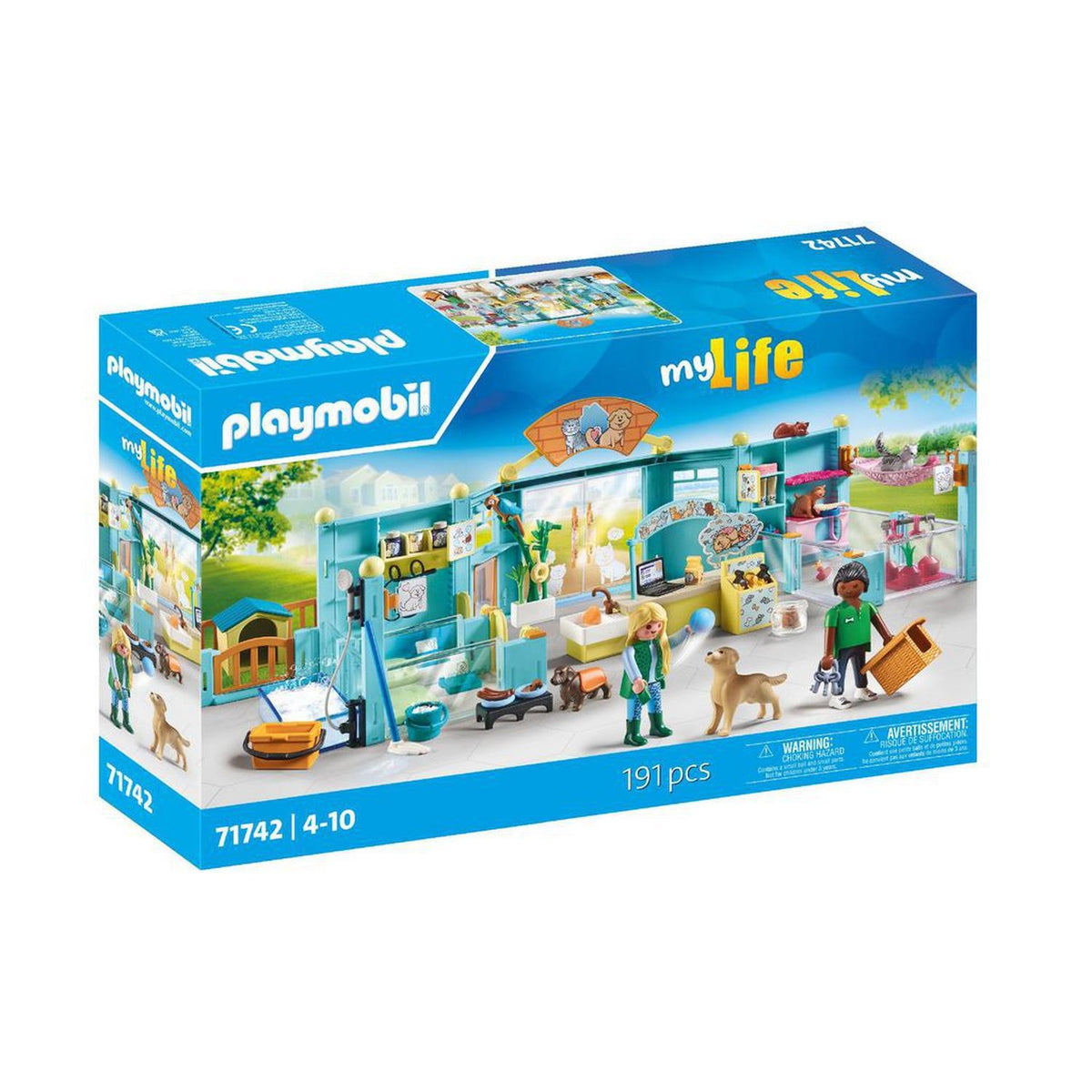 Playmobil Hôtel des animaux soigneurs 71742