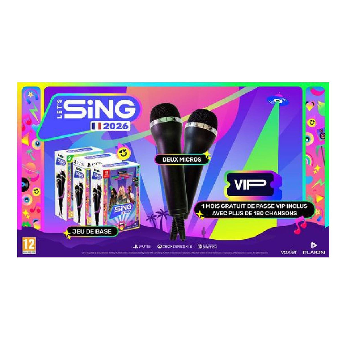 Plaion Let's Sing 2026 + 2 micros PS5