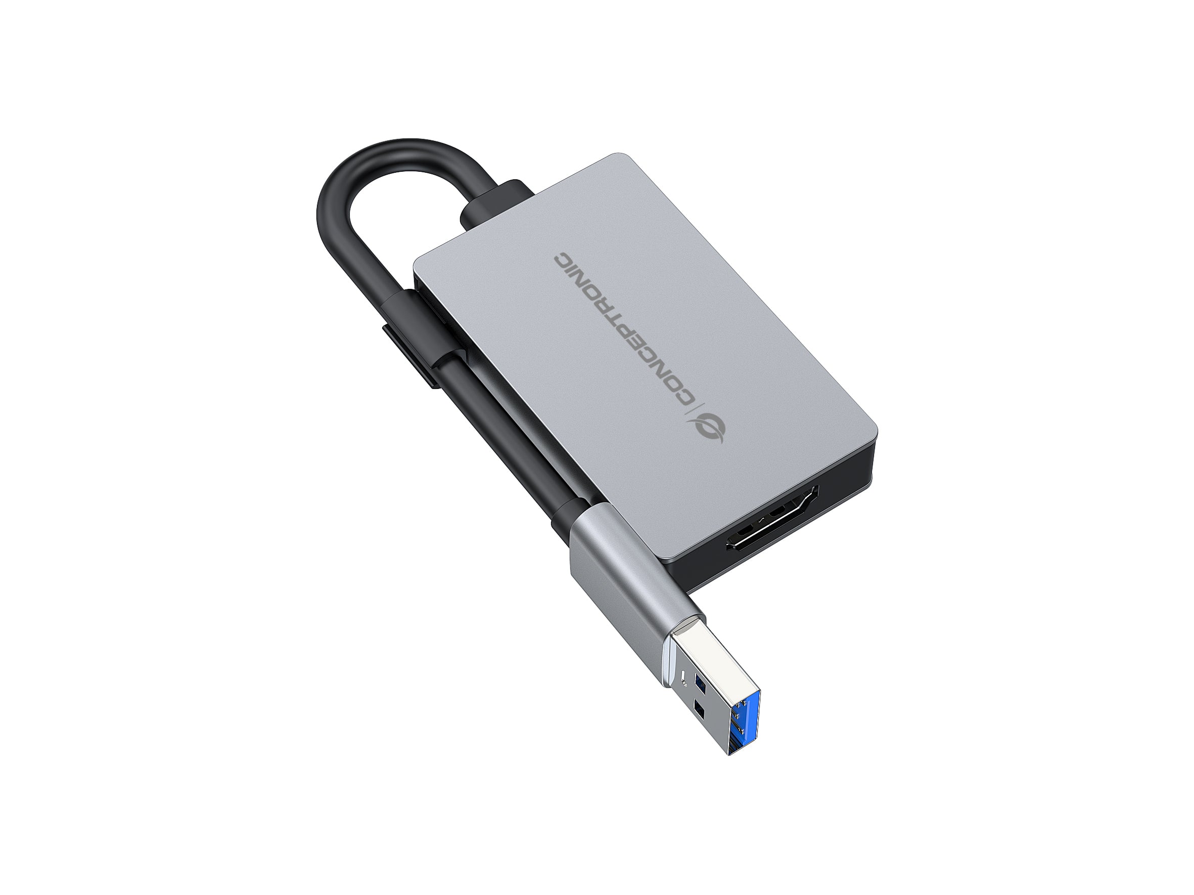 Conceptronic ABBY22G adaptateur graphique USB 1920 x 1080 pixels Gris