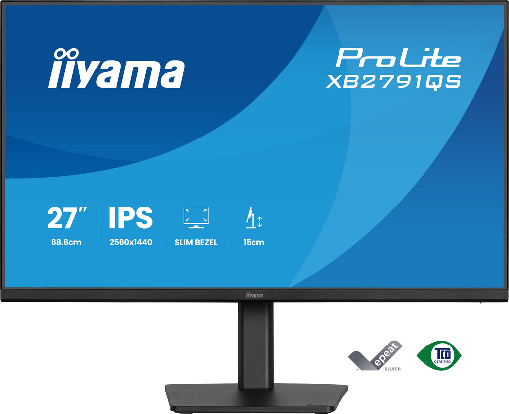 iiyama ProLite XB2791QS-B1 écran plat de PC 68,6 cm (27") 2560 x 1440 pixels Quad HD LED Noir
