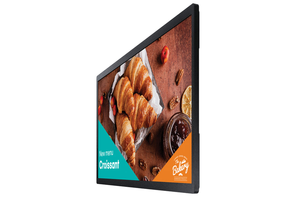 Samsung Samsung QB24C Écran plat de signalisation numérique 61 cm (24") LED Wifi 250 cd/m² Full HD Noir Intégré dans le processeur Tizen 16/7