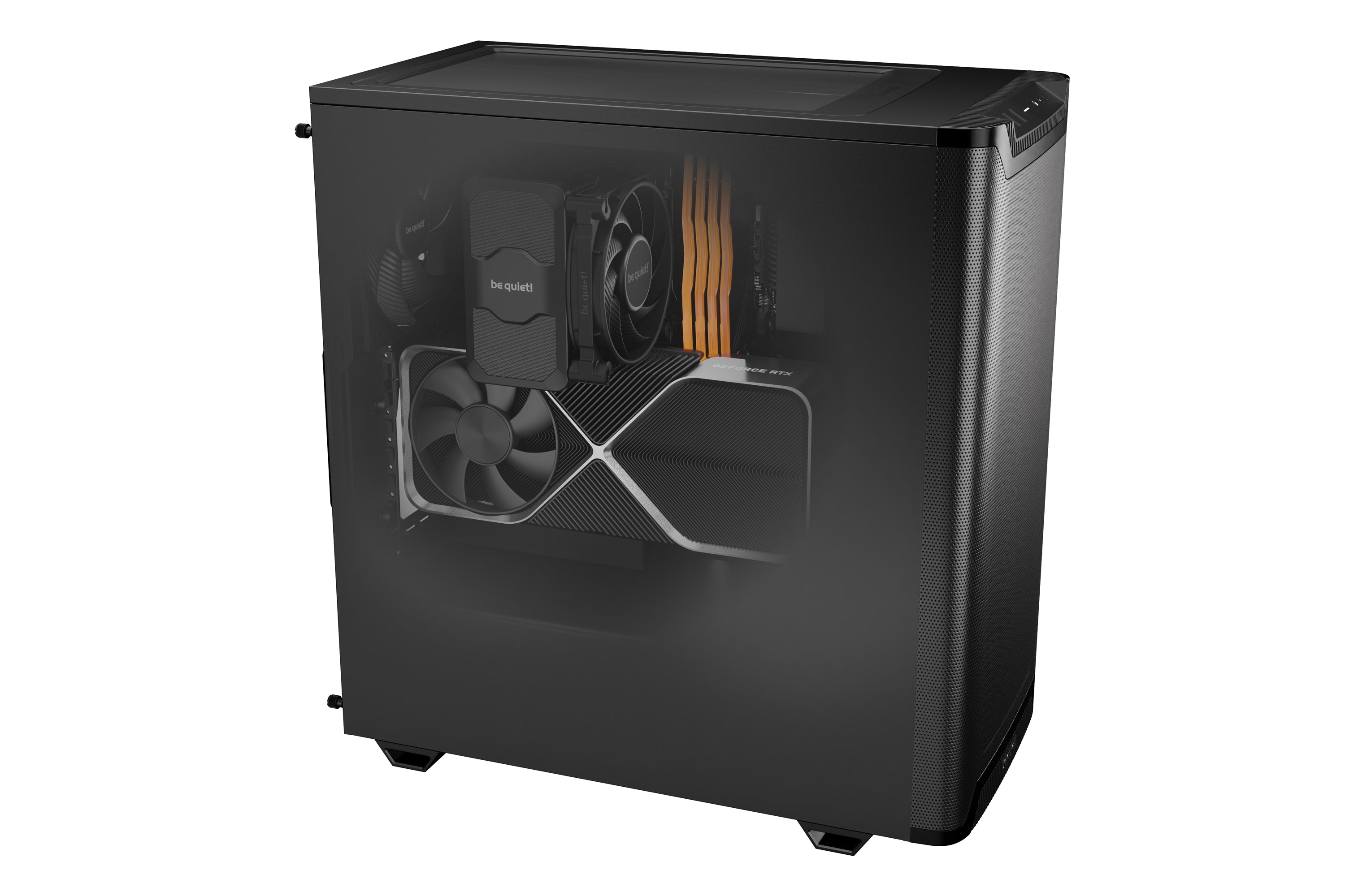 be quiet! Pure Base 501 Noir | Boîtier PC , Mini ATX / Micro ATX / ATX, 2 ventilateurs Pure Wings 3 140 mm PWM