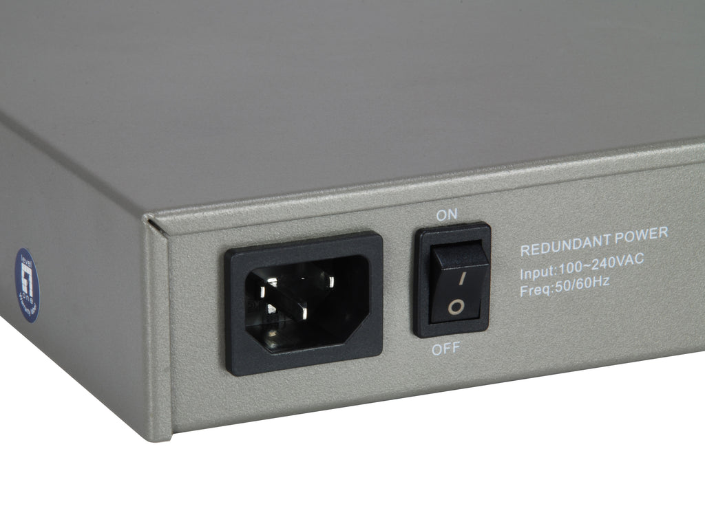LevelOne GTL-2091 Switch Gigabit Ethernet L3 Géré, 8 Ports RJ-45, Gris