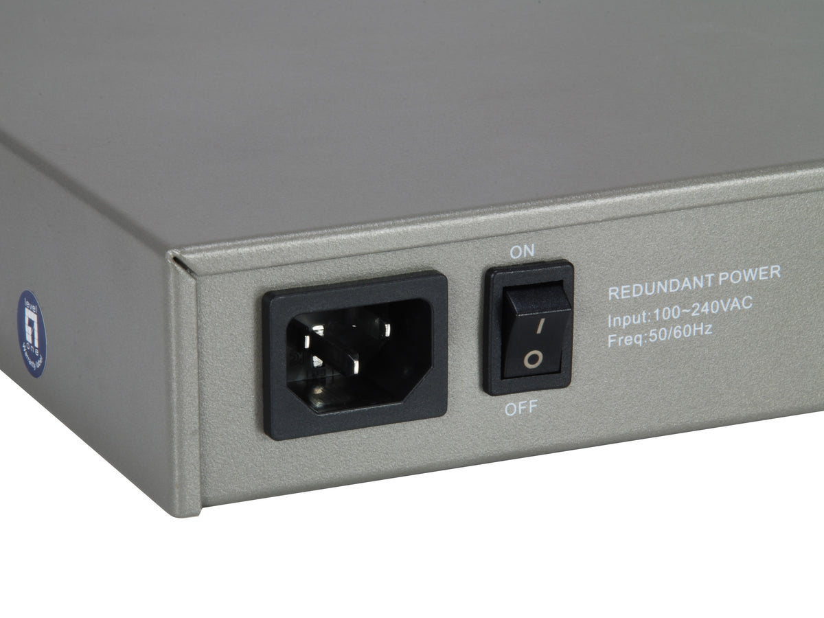 LevelOne GTL-2091 Switch Gigabit Ethernet L3 Géré, 8 Ports RJ-45, Gris