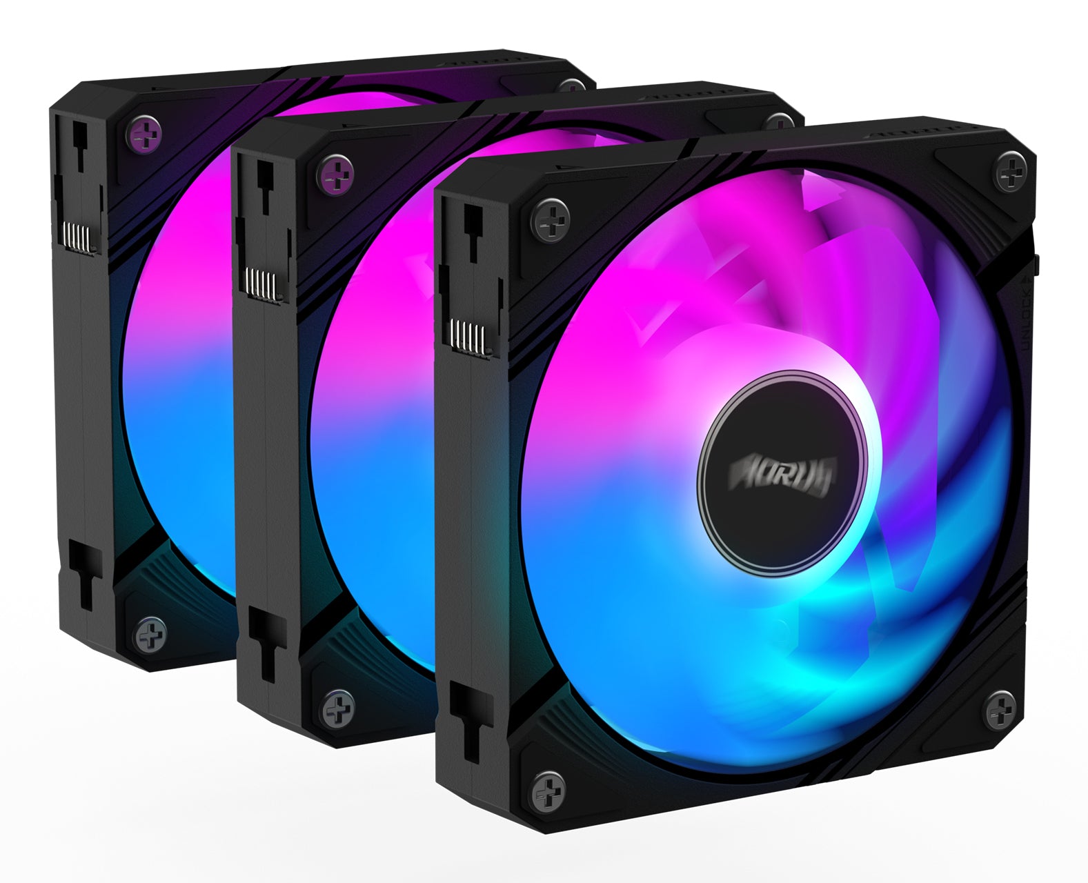 GIGABYTE AORUS EZ CHAIN FAN 120 (3-Pack) Carte-mère Ventilateur 12 cm Noir 3 pièce(s)