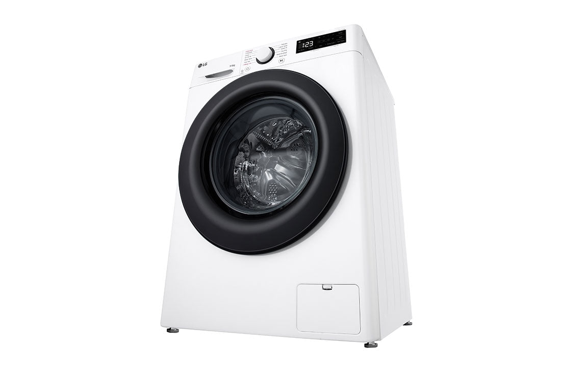 LG F4DR509SBW machine à laver avec sèche linge Pose libre Charge avant Noir, Blanc