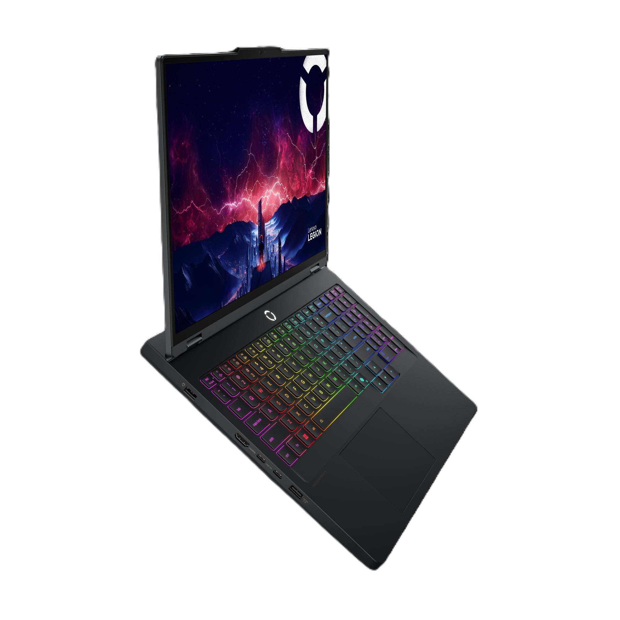 Lenovo Legion Pro 5 16ADR10 AMD Ryzen™ 7 8745HX Ordinateur portable 40,6 cm (16") WQXGA 32 Go DDR5-SDRAM 1 To SSD NVIDIA GeForce RTX 5060 Wi-Fi 7 (802.11be) Windows 11 Home Allemand Noir