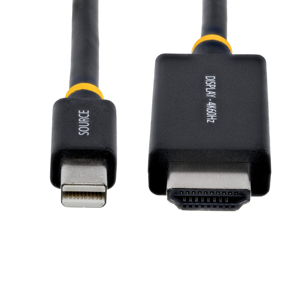 StarTech.com Câble Adaptateur Mini DisplayPort vers HDMI de 2m, 4K 60 Hz avec HBR3/HDCP 2.3/DPCP, MDP vers HDMI 2.0, Convertisseur Vidéo Actif, Mini DisplayPort Desktop vers Moniteur HDMI