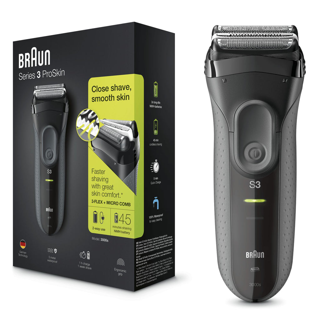 Braun Series 3 ProSkin 3000s Rasoir à grille Noir