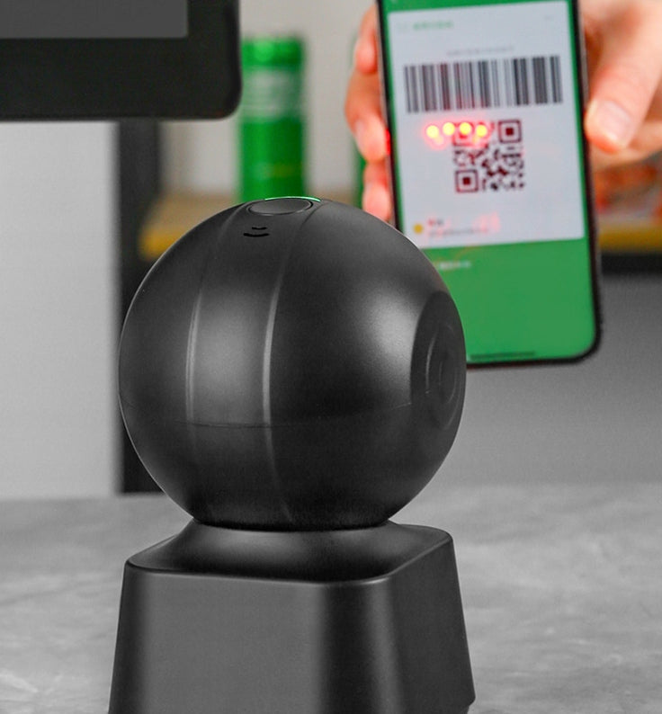 Lecteur de codes-barres et scanner QR 1D/2D USB filaire fixe EAN GS1 Zenwire X9006