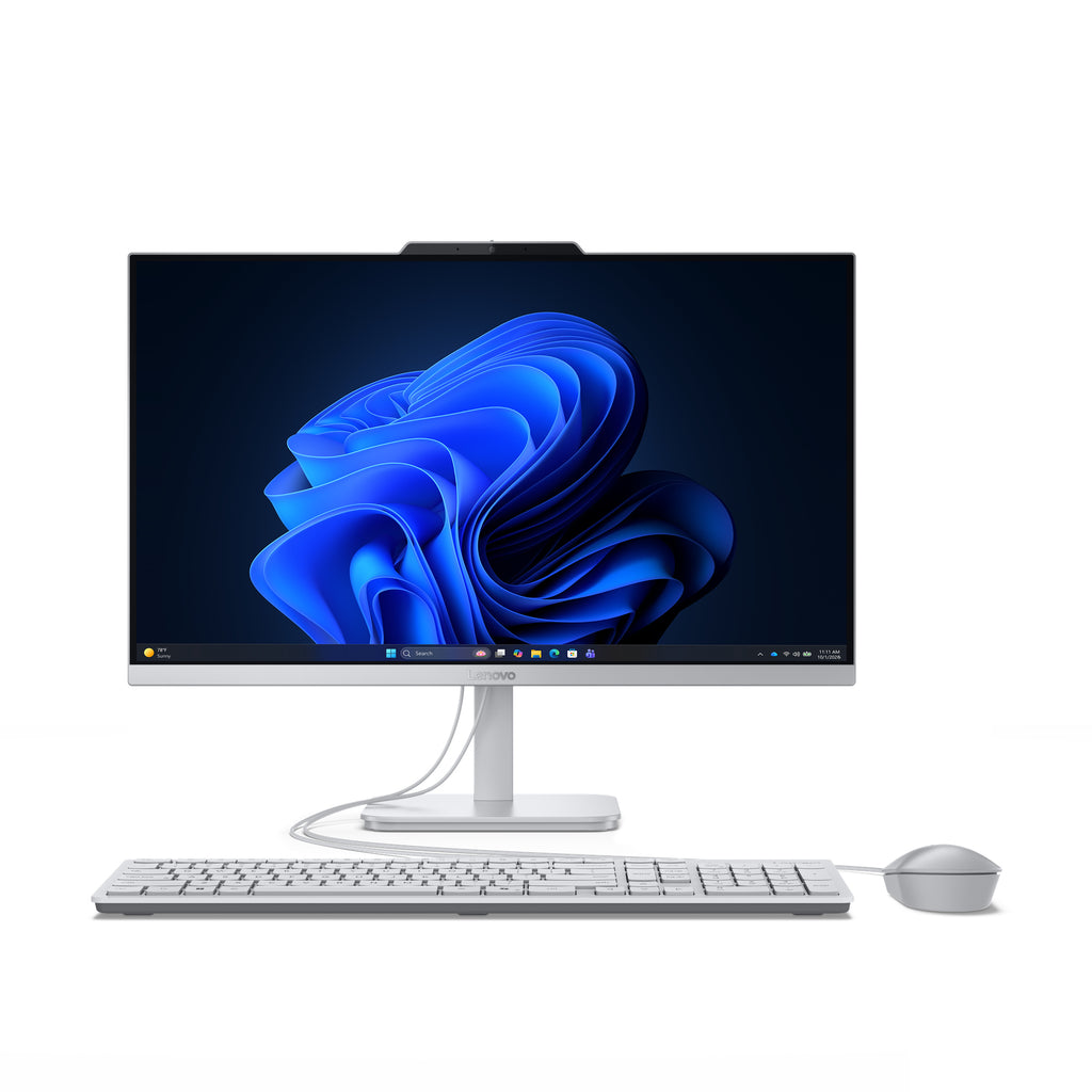 Lenovo A105 24 PC All-in-One, AMD Ryzen 5, 23.8" Full HD, 16 Go LPDDR5, 512 Go SSD, Windows 11 Home, Gris