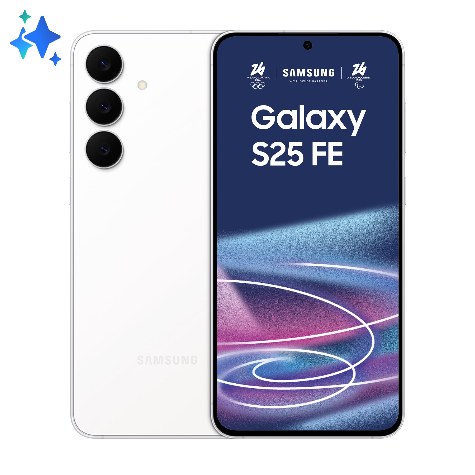 Samsung Samsung Galaxy S25 FE 5G 17 cm (6.7") Double SIM USB Type-C 8 Go 128 Go 4900 mAh Blanc