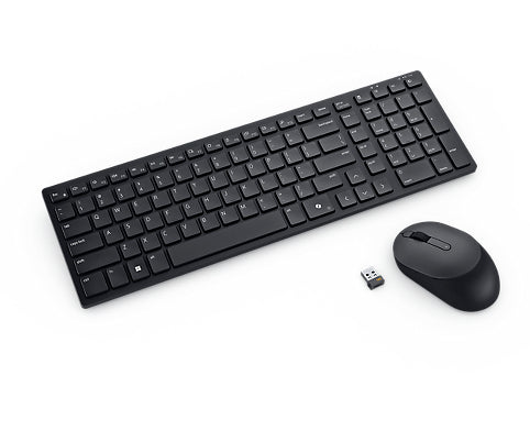 DELL Clavier et souris compacts et silencieux Pro - KM555 - russe (QWERTY)