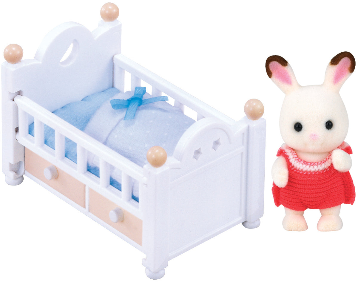 Sylvanian Families Le bébé Lapin Chocolat et lit - vue 3