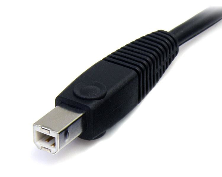 StarTech.com Câble de commutateur KVM DisplayPort USB 4 en 1 de 1,8 m avec audio et microphone