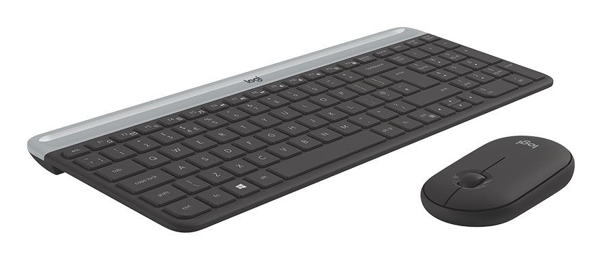 Logitech Logitech Slim Wireless Combo MK470 Sæt med mus og tastatur Trådløs Nordisk