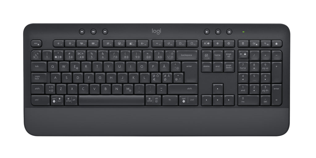 Logitech 920-011010 teclado Ratón incluido Oficina Bluetooth QWERTY Nórdico Grafito