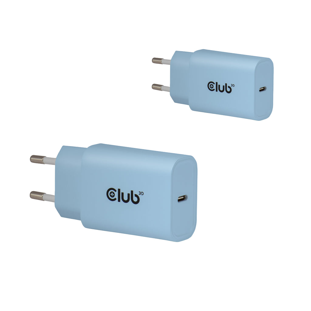 CLUB3D CAC-3022 Chargeur Secteur USB-C 30W Charge Rapide Power Delivery, Bleu