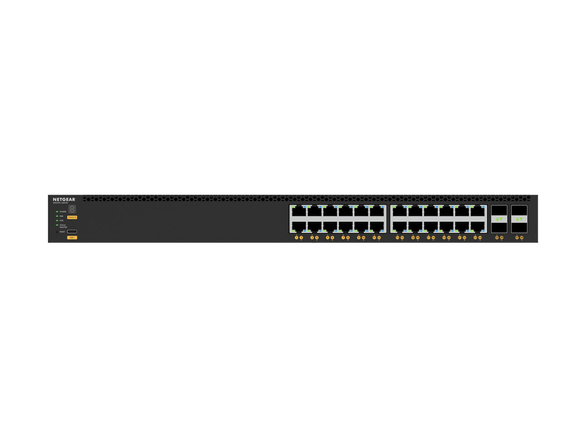 NETGEAR XSM4328CV Switch Géré L3 10G Ethernet PoE 24 Ports RJ-45 1U Noir
